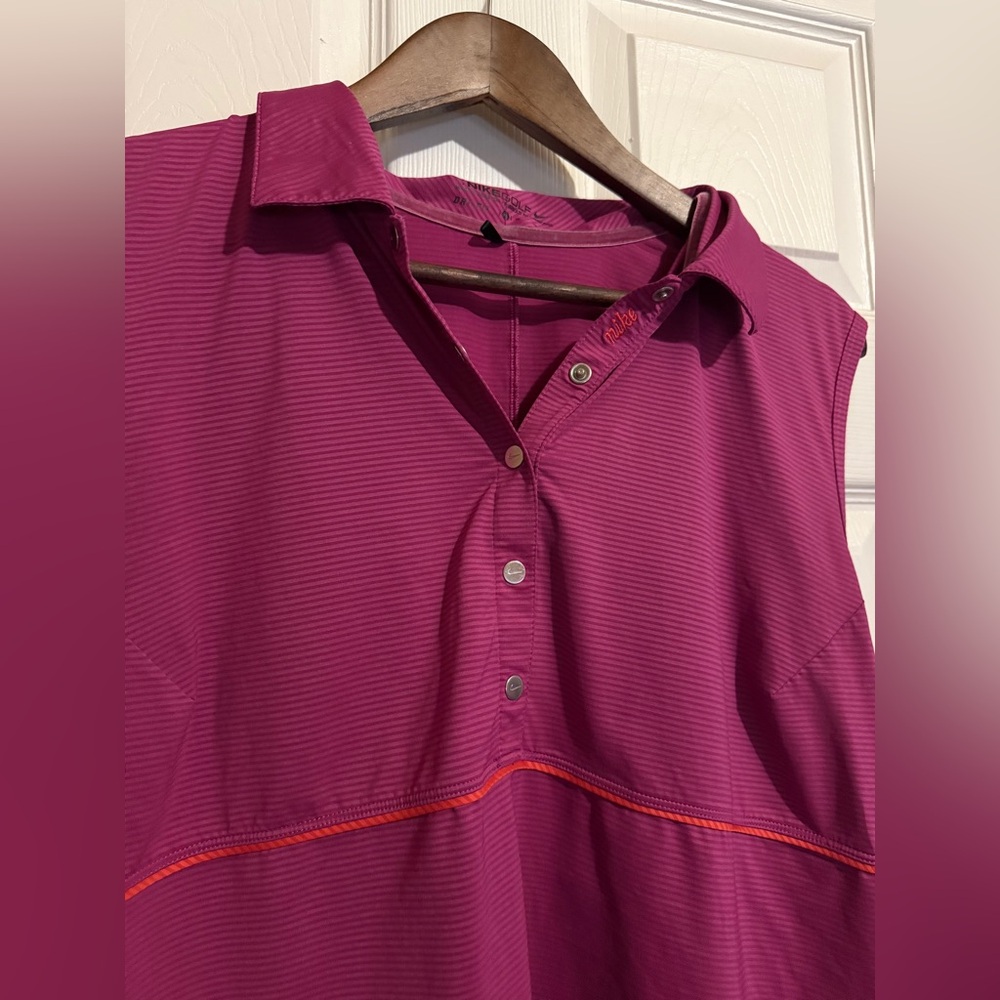 Women’s Nike Dri-Fit Golf Sleeveless Polo Tank - Picture 2 of 6